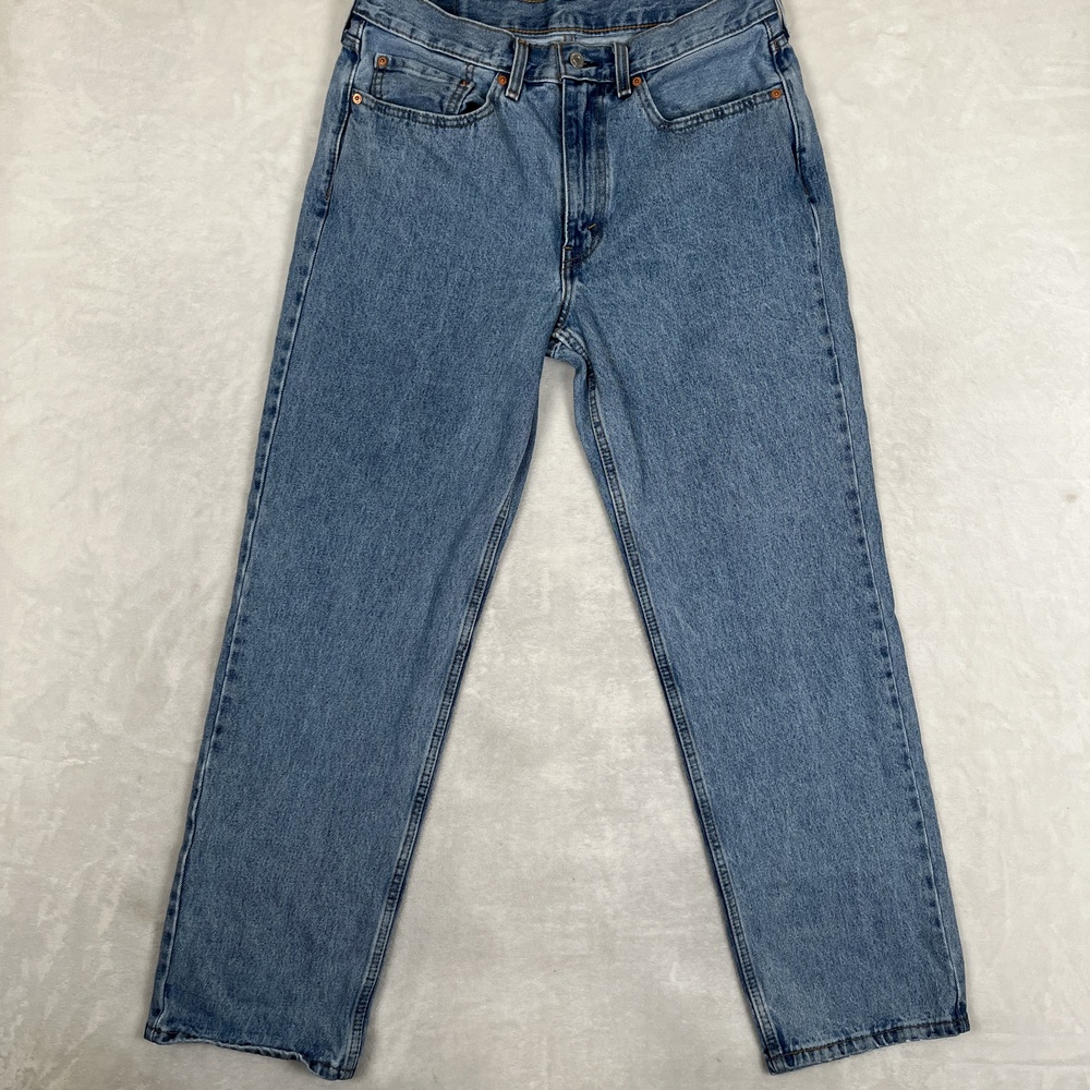 Levi's 550 Jeans Mens 34x32 Blue Relaxed Fit Tapered Denim Medium Wash Pants